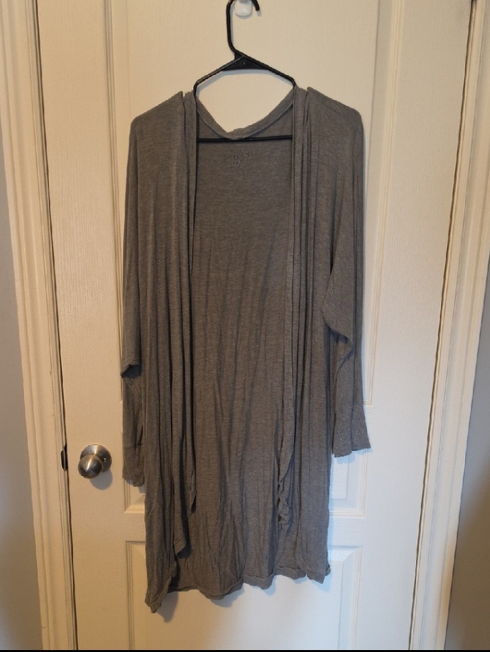 torrid Gray Open-Front Long Cardigan